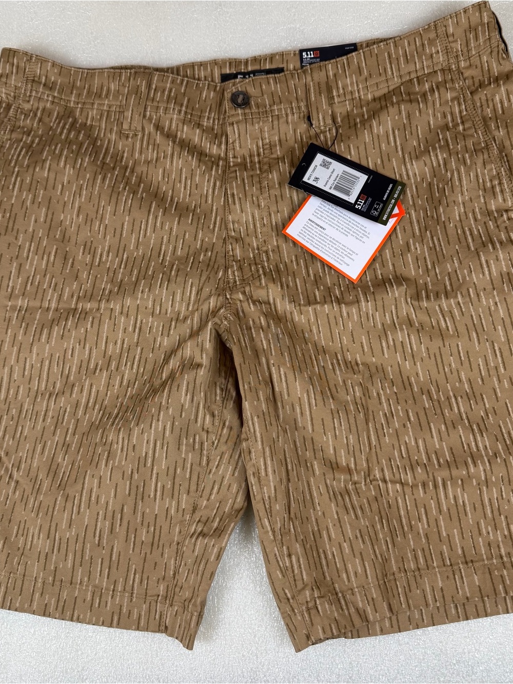 NWT 5.11 Tactical Aramis 10" Shorts Men's 38 Coy raintarn Camo Camping Hiking
